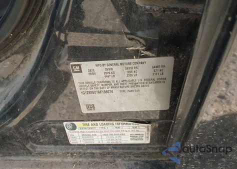 2010 Chevrolet Malibu Ltz z USA, uszkodzony, nr VIN 1G1ZE5E07AF138074